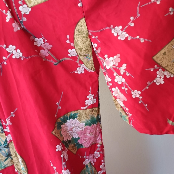 Vintage cotton kimono robe made in Japan - Picture 6 of 10